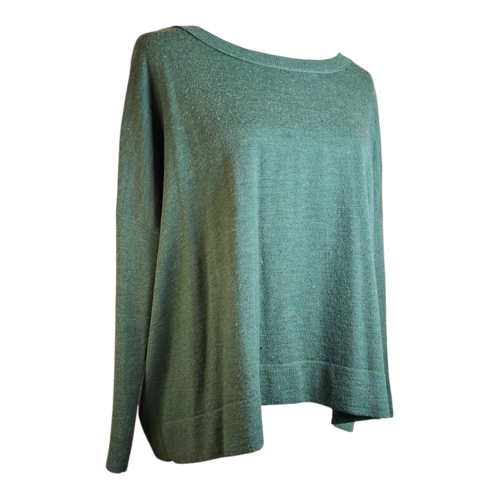 J Crew Women's Kelly Green Merino Wool Crew Neck Sweater XS